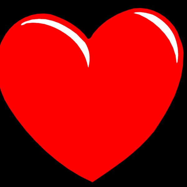 Hand drawn red love heart Thumbnail