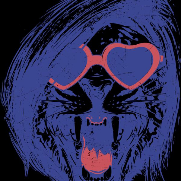 Scruffy lion with sunglasses Thumbnail