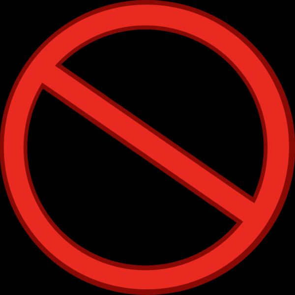 Red NO or STOP Thumbnail