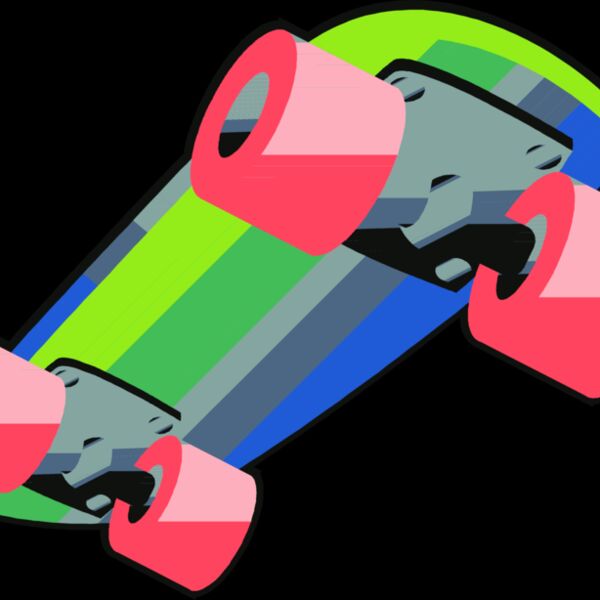 Rainbow skateboard Thumbnail