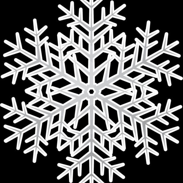 Snowflake grey white Thumbnail