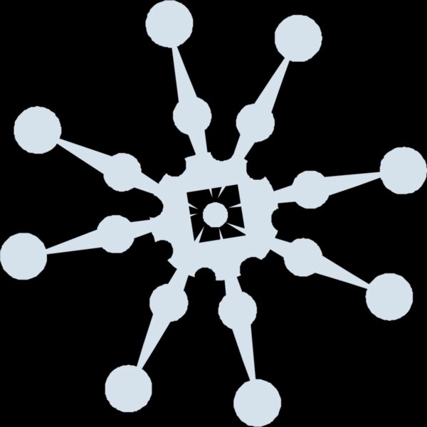 Snowflake light blue mauve Thumbnail