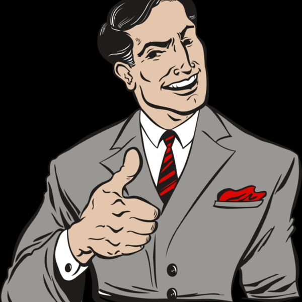 Retro man thumbs up Thumbnail