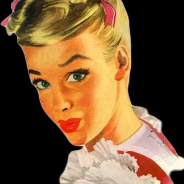 free vintage image retro 1950 s lady Thumbnail