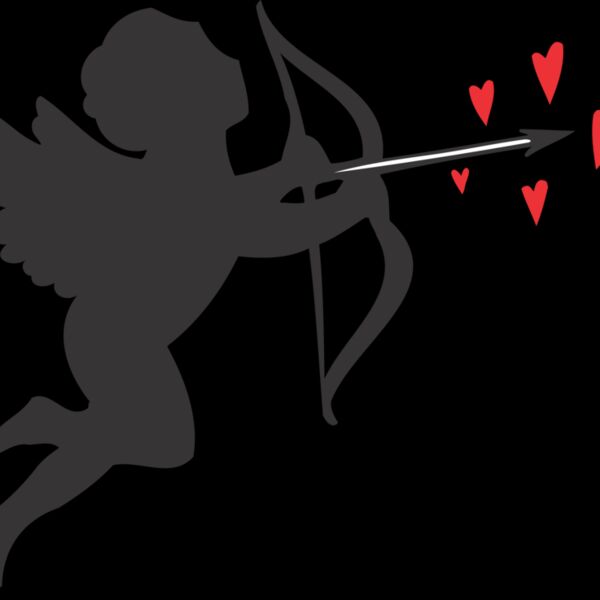 Cupid with red hearts Thumbnail
