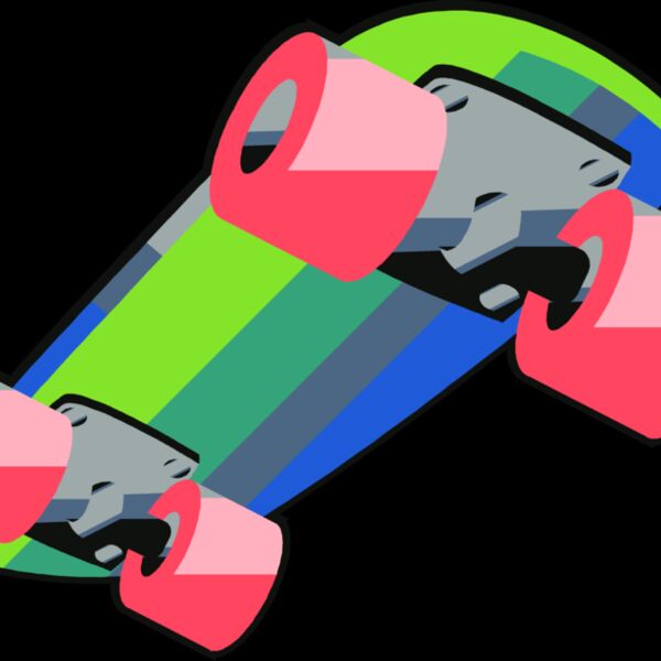 Skateboard colourful Thumbnail