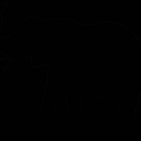 Elephant Silhouette Thumbnail